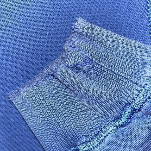 Blue Nike worn stained spotted full zipper hooded hoodie sweatshirt jacket L - Picture 5 of 6